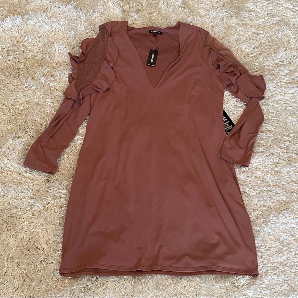 NWT Long sleeve express mini dress